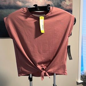 Runway the tie front active too- dark pink size kids M